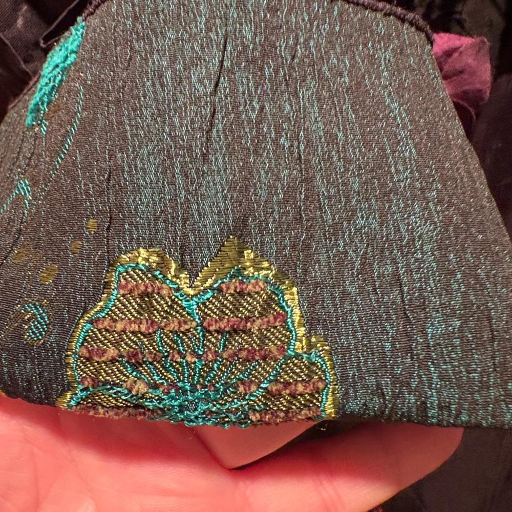 Lee Andersen Artistic Patchwork Duster Coat Size L - image 6